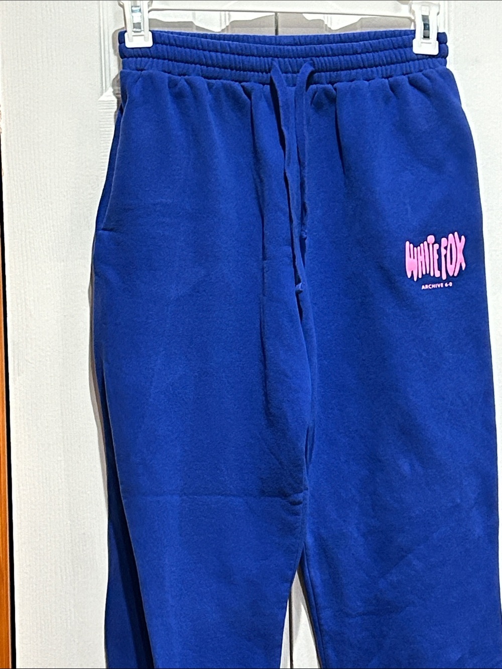 White Fox Royal Blue Sweatpants